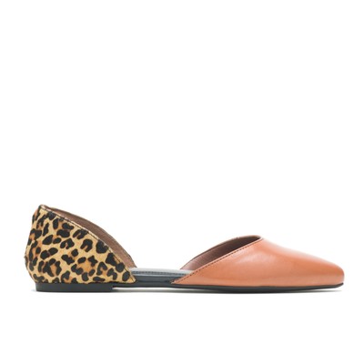 

Hush Puppies Женские туфли Sadie DOrsay Tan Leather/Cheetah 6 M