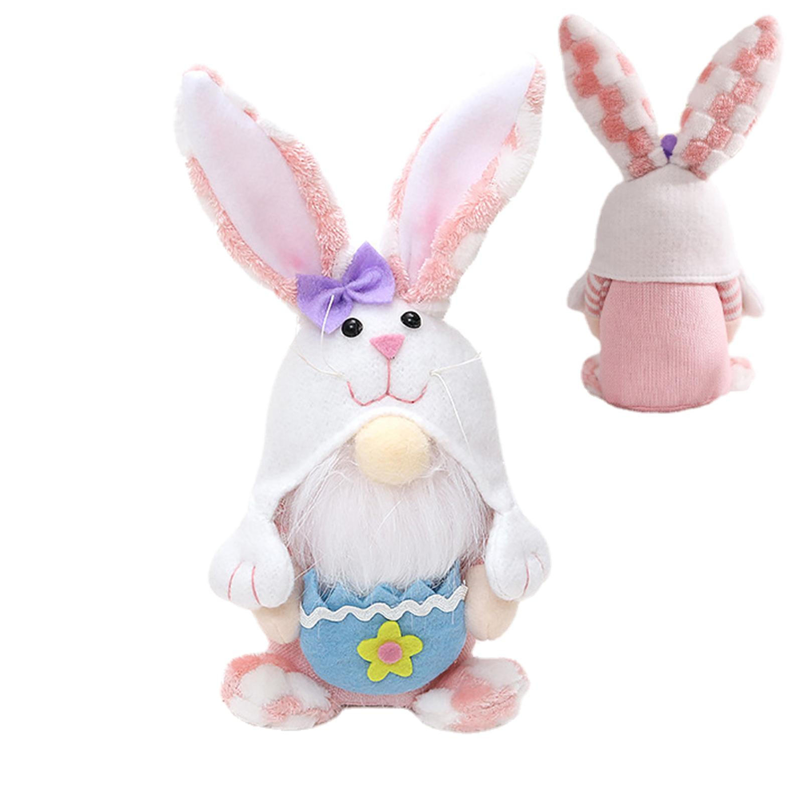 Easter Bunny Gnome,Faceless Doll Soft Easter Decor For Shelv