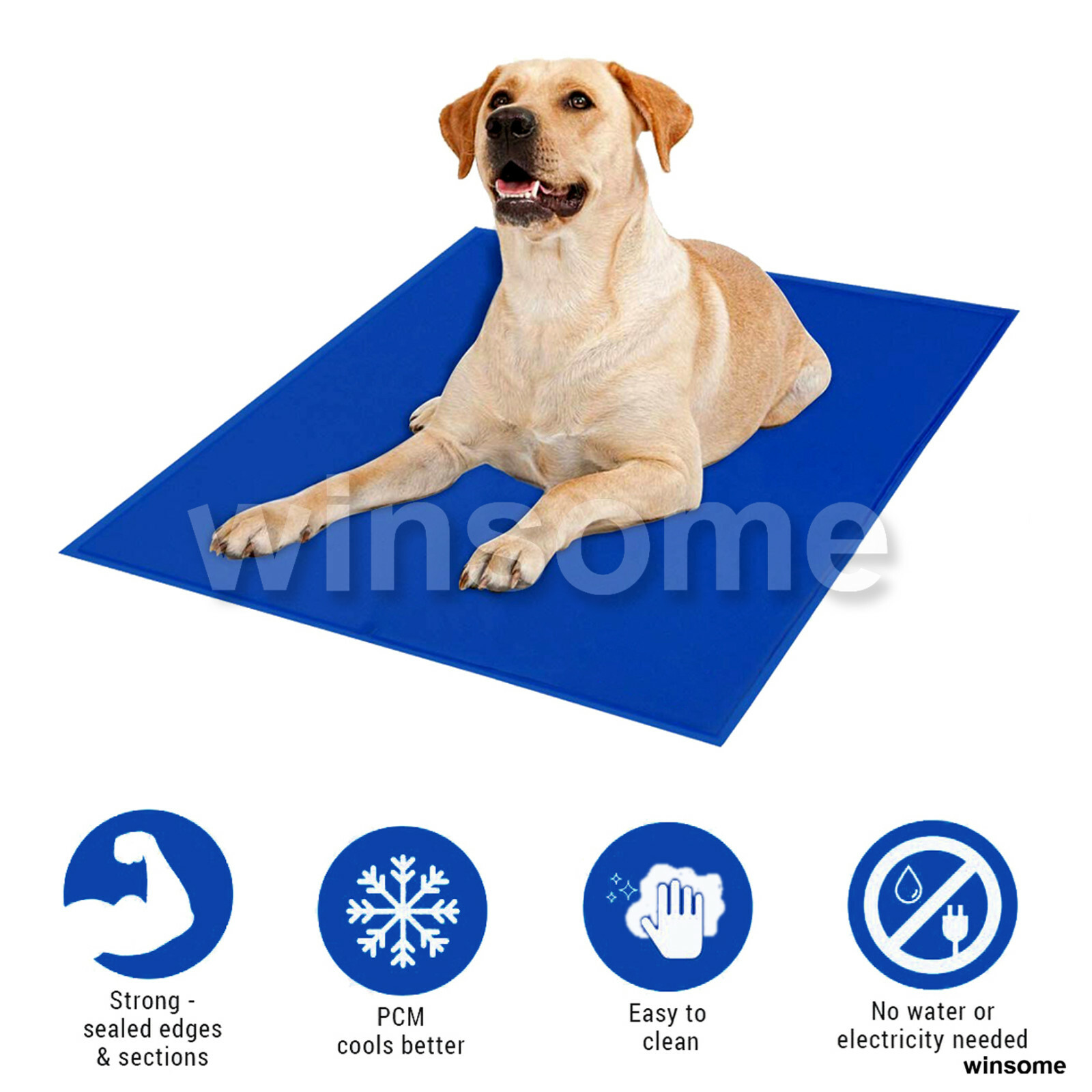 45 X 60 Cm Portable Pet Cooling Pillow Mat Dogs Cat Puppy Self