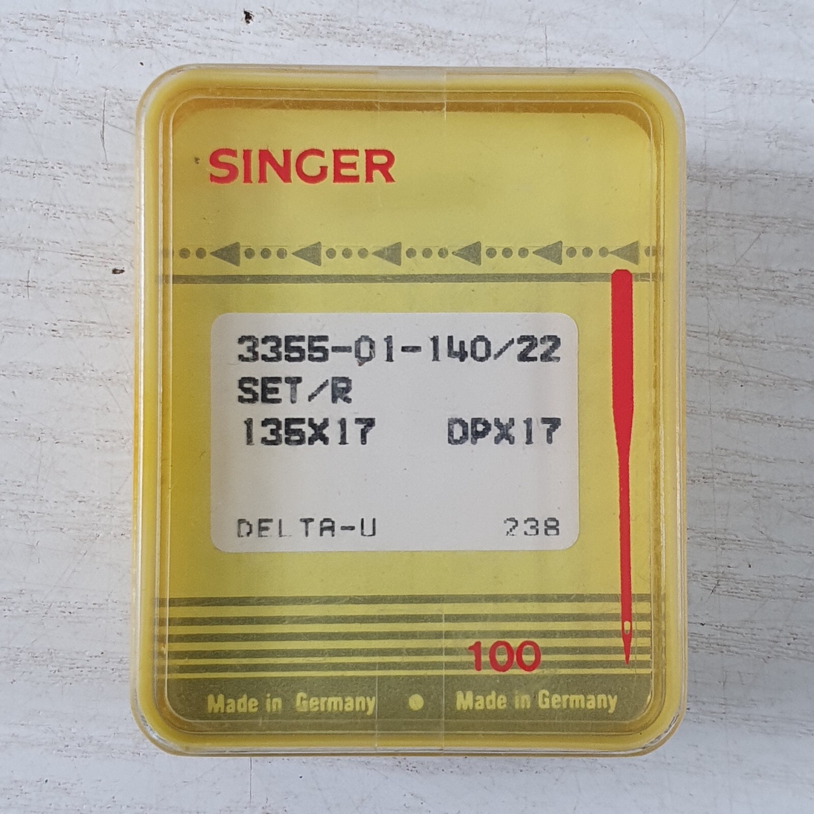80 X  Singer Sewing Machine Needles 3355-01-140/22   136 X 17   DP X 17   - O21