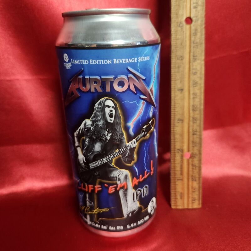 Cliff Burton Metallica  - Ale Beer Empty Can
