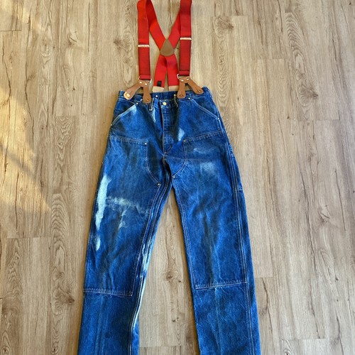 VTG CARHARTT UNION MADE DOUBLE KNEE DENIM JEANS WU138 USA VTG CARHARTT UNION MADE DOUBLE KNEE DENIM JEANS WU138 USA