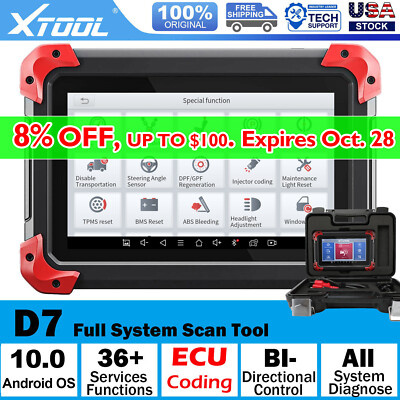 XTOOL D7 OBD2 Automotive Bidirectional Scanner Full Diagnostic Tool 36+Services