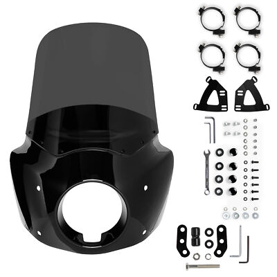 Fairing for Harley Davidson FXLRS Low Rider S 2020-2024, Smoke with Block, 15''