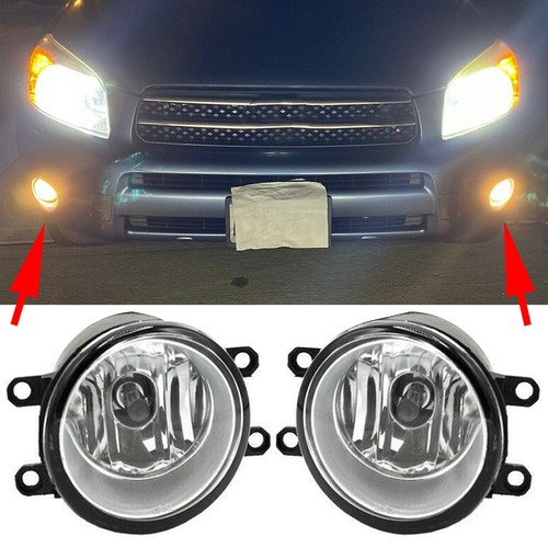 Pair of Fog Lights Lamps Left Right Side Fit For Toyota Camry Yaris Lexus US New