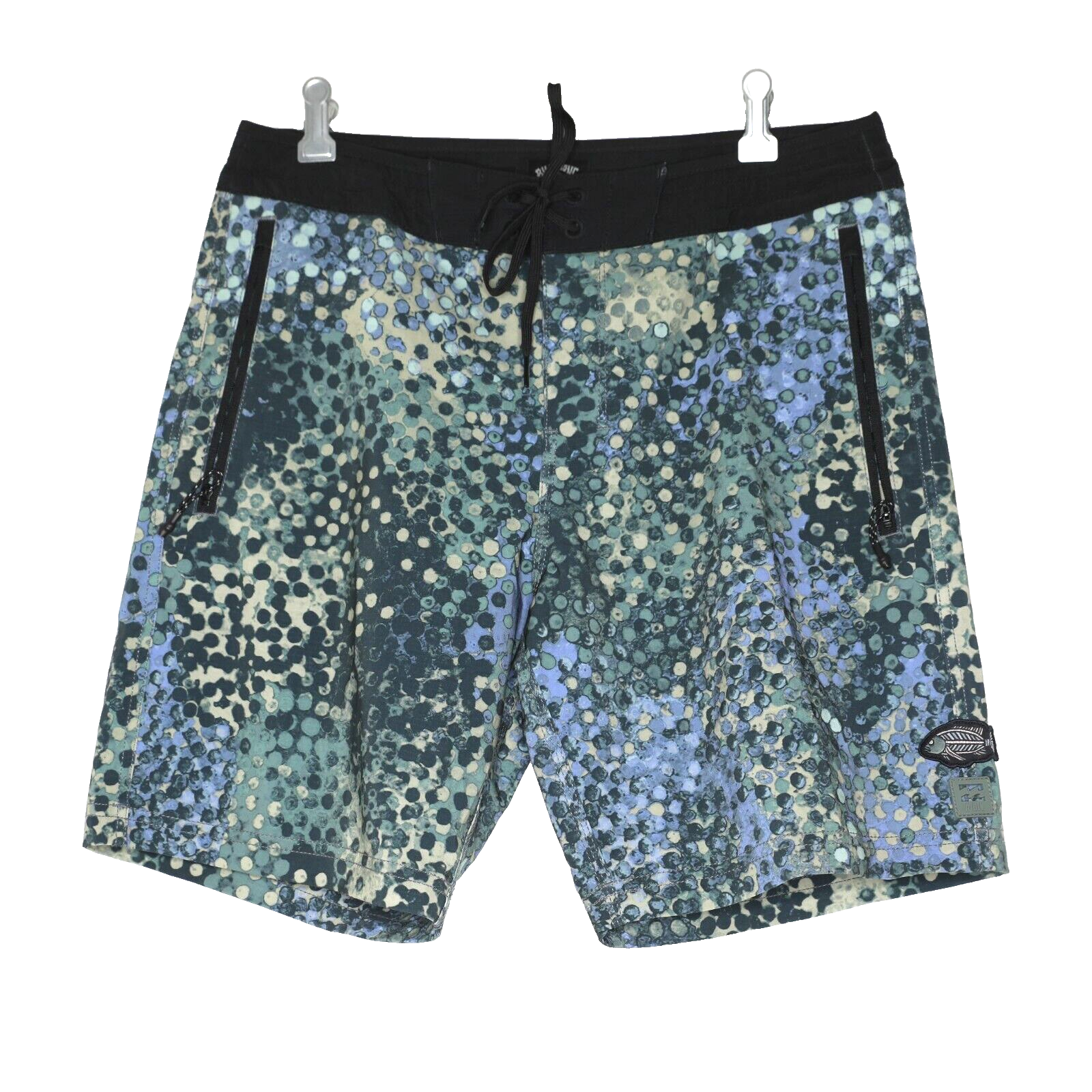 Billabong Men’s Boardshorts Size 30 Blue Camo Y2K Surf Style