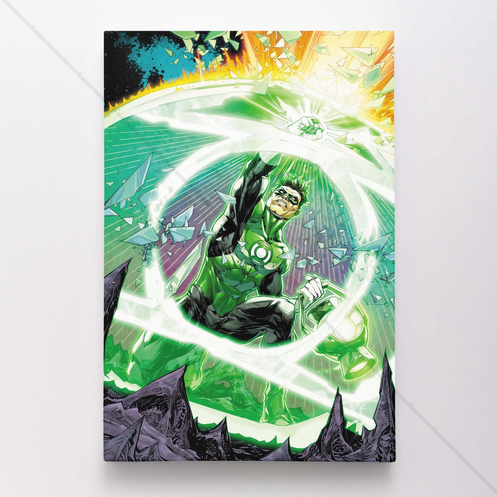 Green Latern Poster Canvas DC Comic Book Cover Art Print #57965