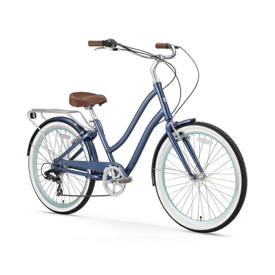 sixthreezero EVRYjourney Women's Beach Cruiser Bike, Step Through Hybrid Bicy...