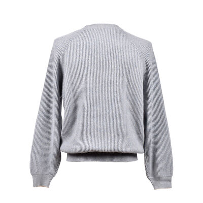 Pre-owned Brunello Cucinelli Men's Crew Neck Cashmere Blend Knit Sweater In Blue