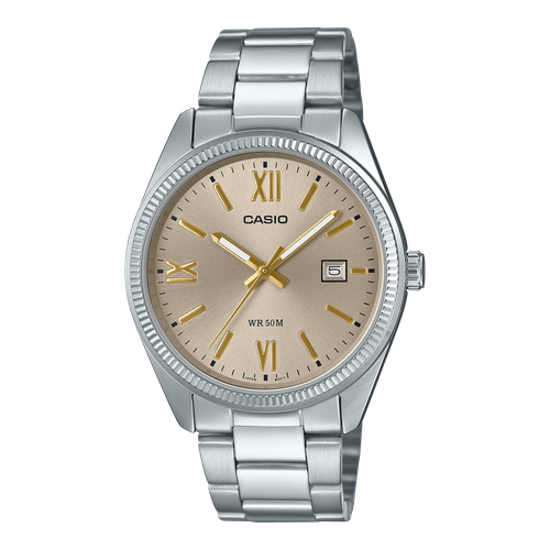 Casio MTP-1302DD-9A Mens 50M WR Stainless Steel Band Watch