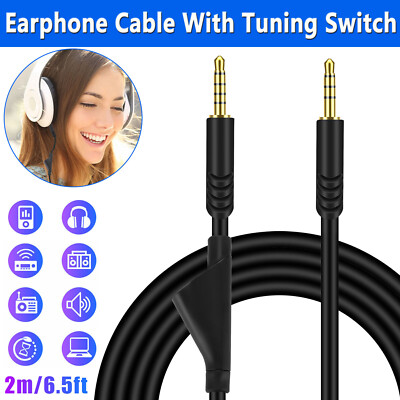 3.5mm Replacement Audio Cable Cord for Astro A10 A40 G233 G433 Gaming Headset 2M