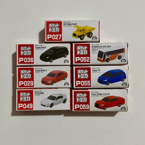 NEW Lot of 6 Pocket Tomica Japan P027 P036 P029 P049 P052
