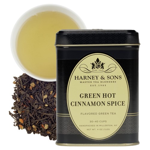Harney and Sons Green Hot Cinnamon- Loose Leaf 4 Oz.