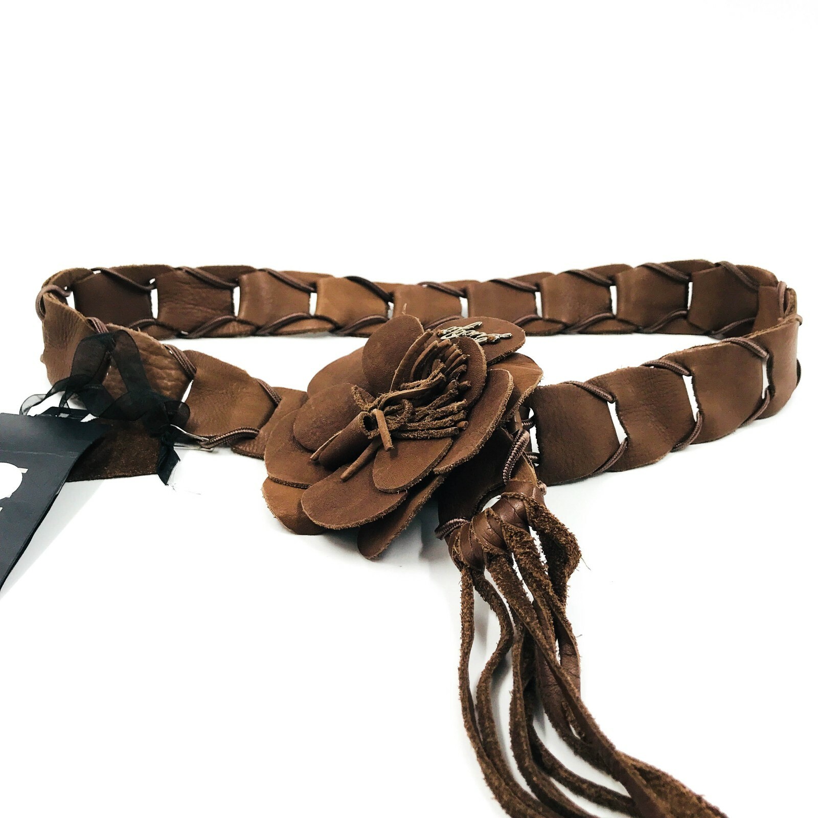 LIU JO Bronze Brown Leather Designer Belt Size S €145 | eBay
