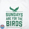 Yawtaut Girls Boys Football Sweatshirts Game Day Oversized Crewneck Sweatshirt Sundays Are for the Birds Shirts Kid Fall Tops White