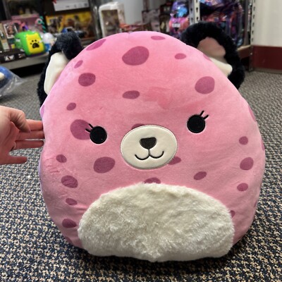 Squishmallows 16'' Jalisca the Pink Leopard with Fuzzy Belly Plush Toy