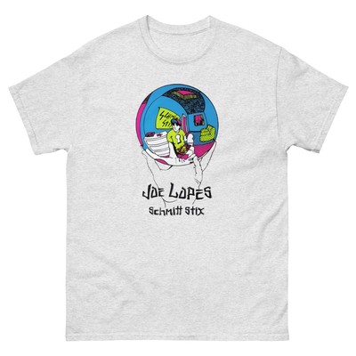 Joe lopes pro skate Schmitt Stix skateboards skateboarding t shirt design