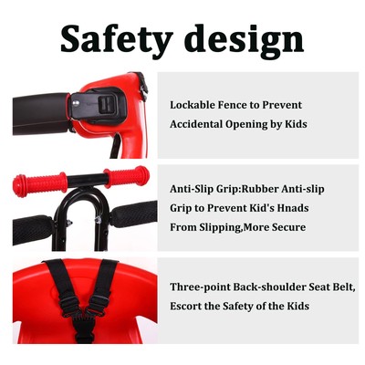 Safety Toddler Child Seat Front Chair&Pedal Kids Bicycle Chair Carrier Baby Bike