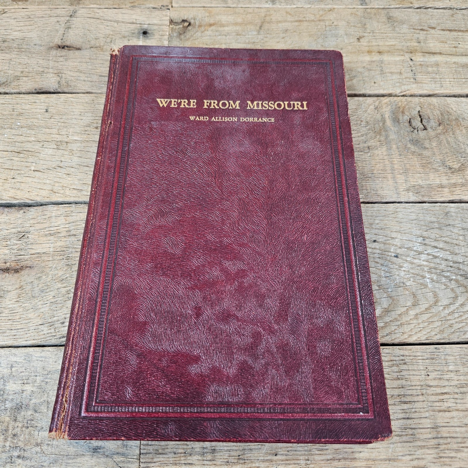 1938 We're From Missouri Ward Allison Dorrance HC Signed Thomas Hart Benton