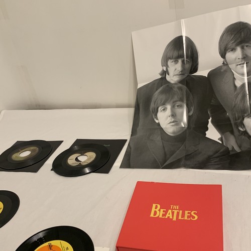 The Beatles Singles 7 Inch Lp Box Set Box Vinyl 2011 Apple Records Poster F3