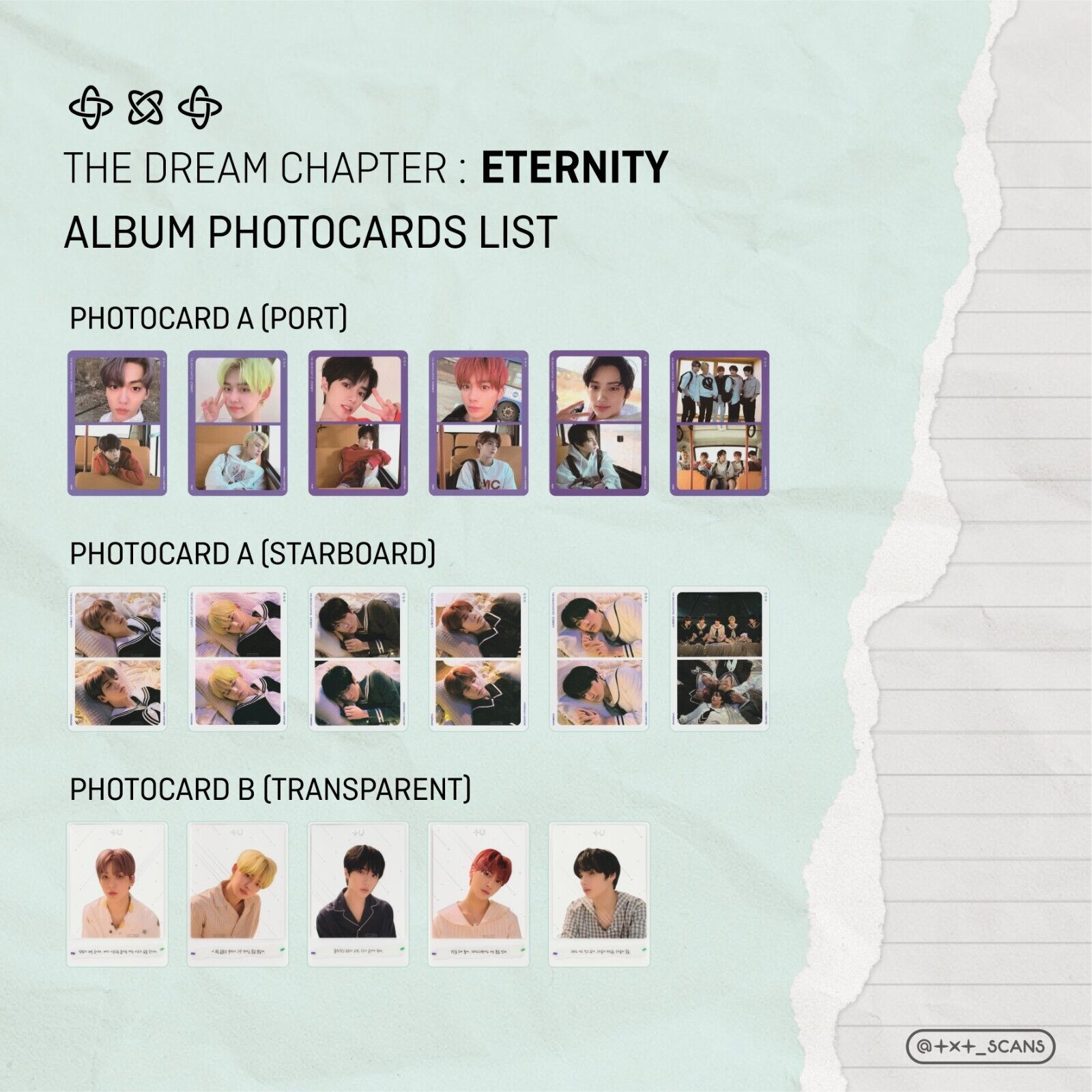 TXT テヒョン トレカ eternity drama K-pop TXT TOMORROW X TOGETHER THE DREAM CHAPTER : ETERNITY Photo