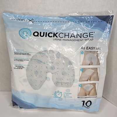 QuickChange Men's Incontinence Wrap Maximum Absorbency Catheter Alternative