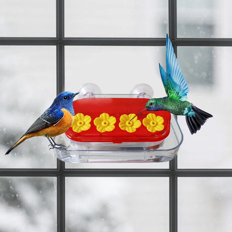 Leak-Proof Suction Cup Window Hummingbird Feeder Bird Feeder for Garden