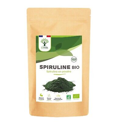 Spiruline Bio en Poudre - Conditionné en France - Vegan - 300 g