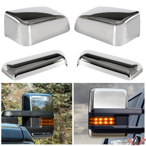 НОВАЯ пара хромированной крышки зеркала для фаркопа для Chevy Silverado GMC Sierra 2014-2019 гг.