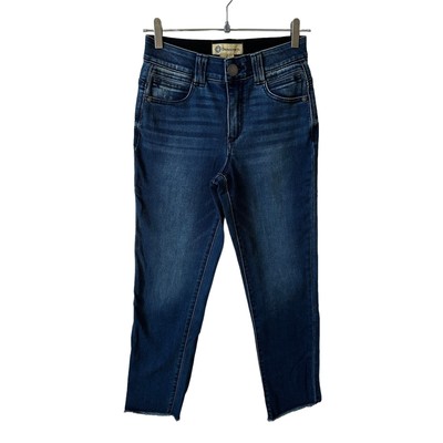 New Democracy Women's Ab Technology Slim Straight Jeans Dark Wash Size 2