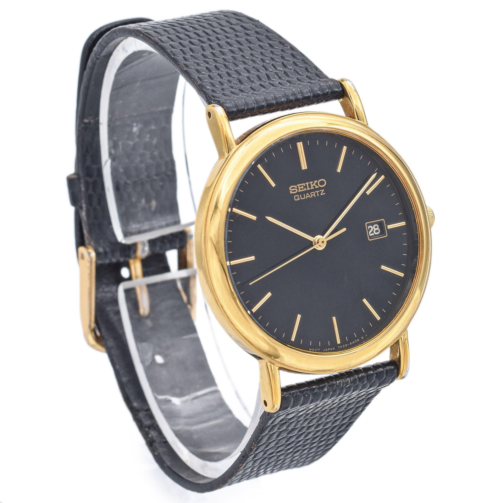 その他 012.Vintage Vintage Seiko 7N22-8A09 Quartz Men's Date Watch 34 mm | eBay