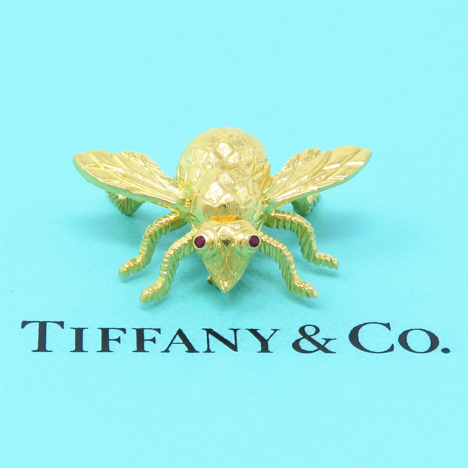 NYJEWEL Tiffany & Co. 18k Yellow Gold Insect Bee Pin Brooch NYJEWEL Tiffany & Co. 18k Yellow Gold Insect Bee Pin Brooch