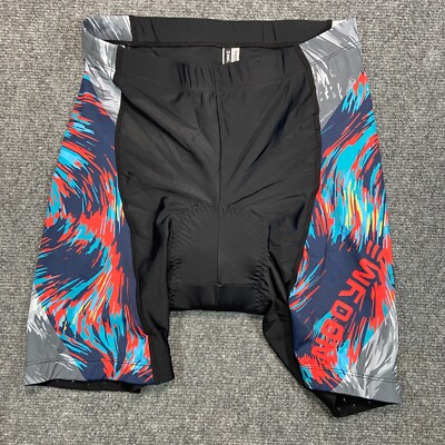 nooyme shorts womens size small cycling padded reflective logo mid thigh black 276244858935