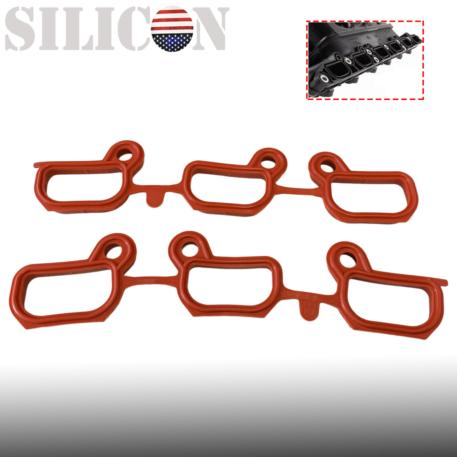 New Intake Manifold Gasket Set For 2001-2005 BMW 325i 325xi 330i 330xi 525i 530i