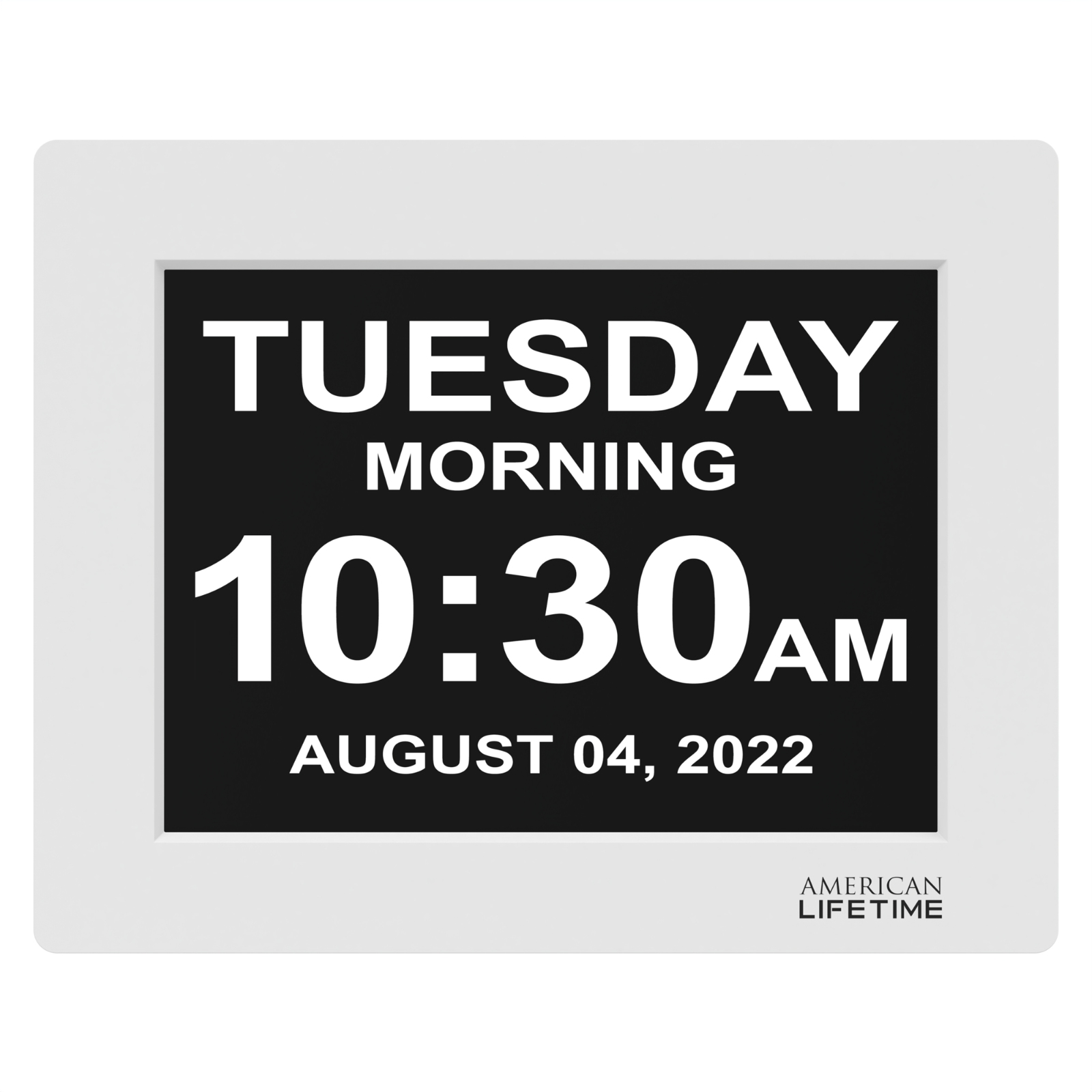 American Lifetime Dementia Clock for Seniors Large Display, Alarms Digital Clock