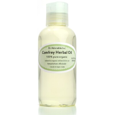 Organic Comfrey Herbal Oil 100% Pure 2 oz 4 oz 8oz up to gallon Free shipping