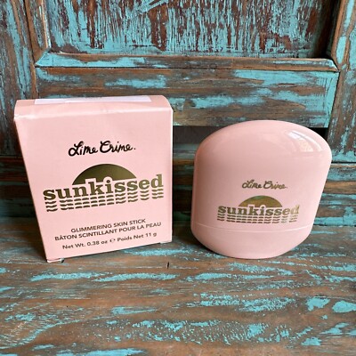 Lime Crime Sunkissed Glimmering Skin Stick Highlighter Wavy Vegan Made In USA
