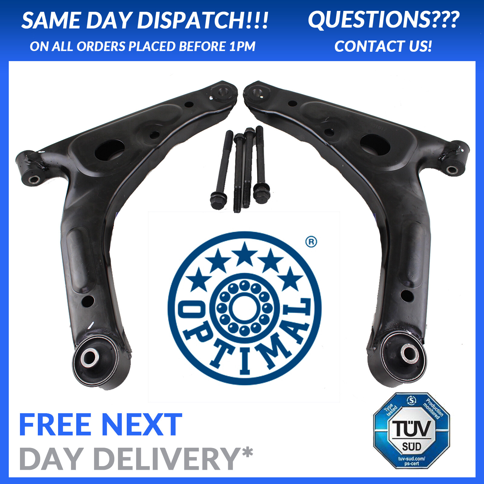 PREMIUM GENUINE SPEC FRONT WISHBONES SUSPENSION ARMS FOR FORD TRANSIT MK6/MK7 eBay