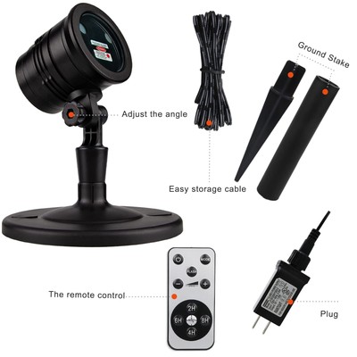 Christmas Projector Lights Outdoor, Led Christmas Laser Lights Landscape Spot...