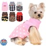 Dog Sweaters for Small Dogs Boy Girl, Plaid Puppy Sweater Fleece Dog Clothes Vest, Stretchy XSmall Doggie Sweater Pet Clothes, Chihuahua Teacup Doggy Clothes, Pink, XXS