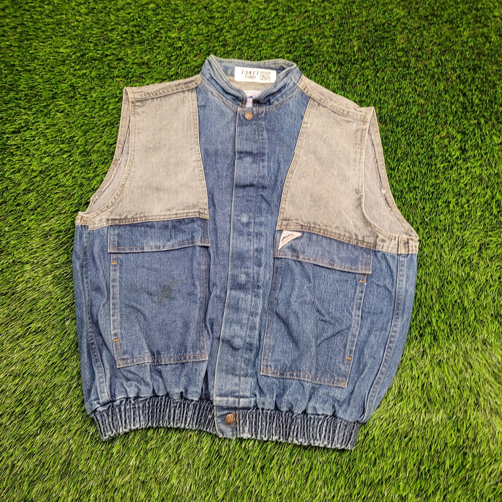 Vintage 80s Dakota Denim Vest L/XL 23x23 Boxy USA Vintage 80s Dakota Denim Vest L/XL 23x23 Boxy USA