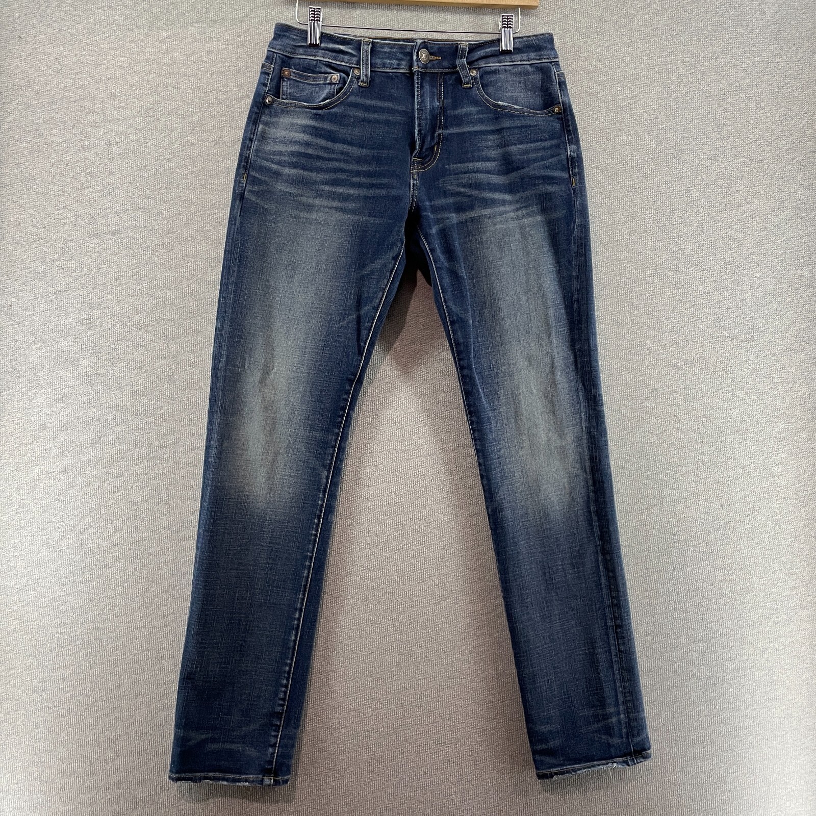 Blue 30x34 Slim Straight 360 Extreme Flex Faded Denim