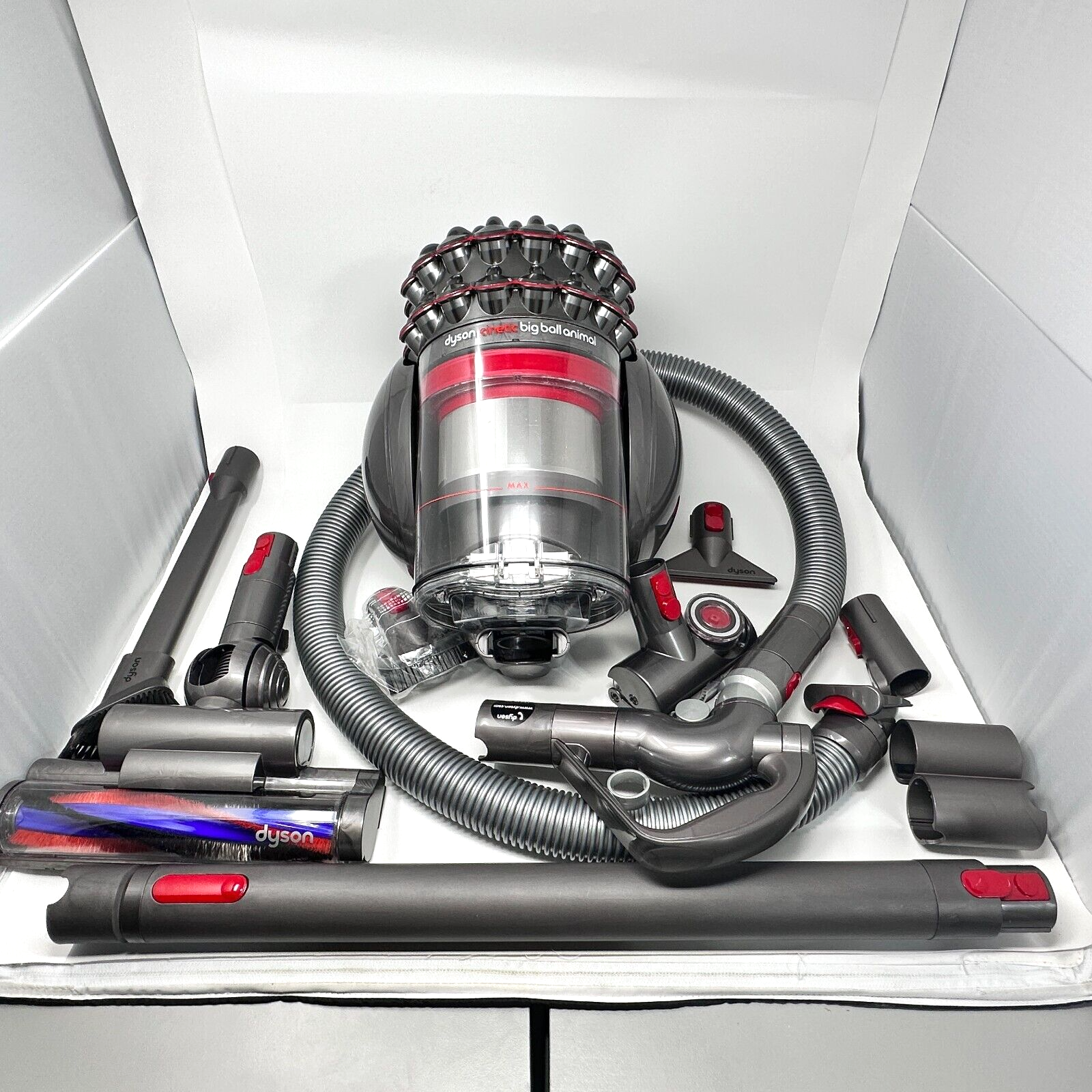 Dyson Cinetic Big Ball Animal Canister Vacuum Iron /Nickel CY22 w/  Attachments