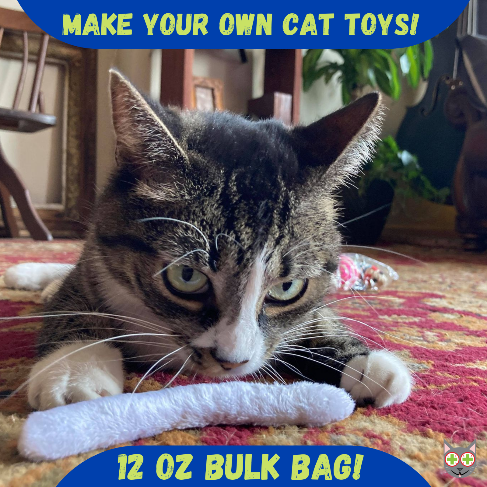 Smokeys Stash Catnip Stalkless Dried Ground Premium Bulk 3, 6, or 12 Ounce