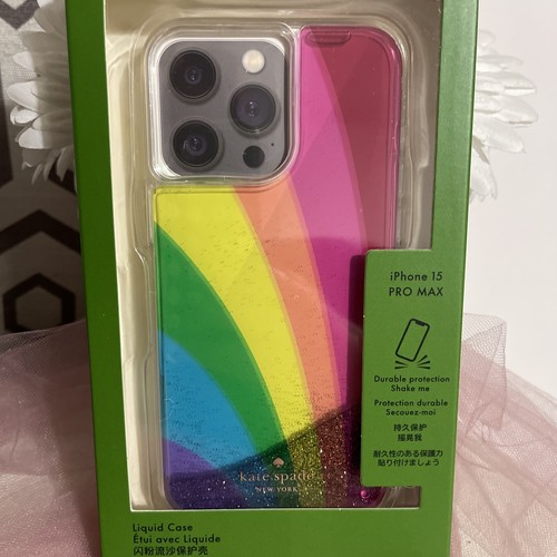 【kate spade】鏡仕様♪Rainbow & Wavy♪ iPhone 15 各種対応 ★ kate spade】鏡仕様♪Rainbow & Wavy♪ iPhone 15 各種対応