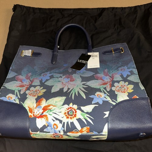 【Ralph Lauren】 Canvas Large Devynトートバッグ Canvas Large Devyn Tote Bag