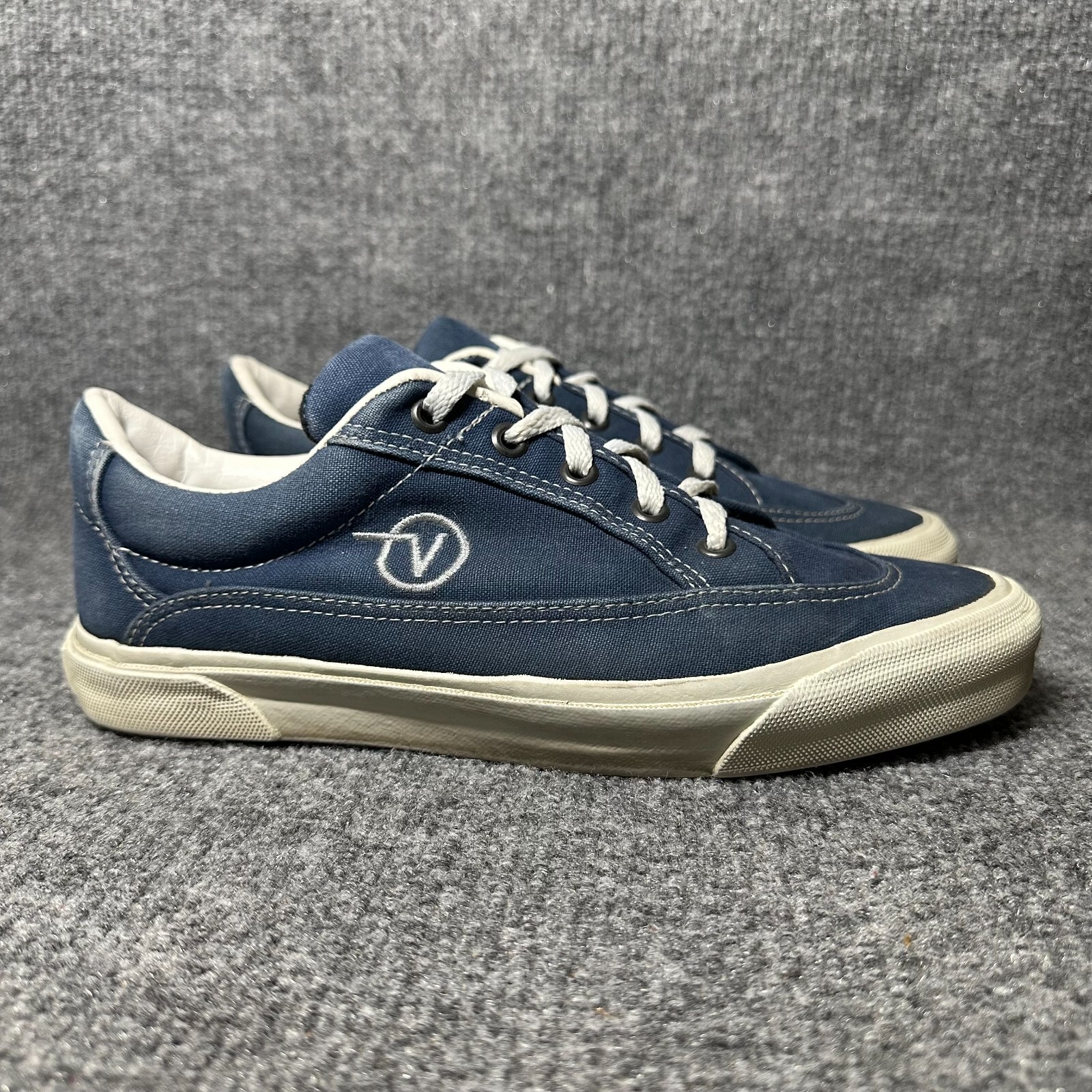 Vintage Vans Made In USA Navy Blue Era Sz 9 1990s 1980s Rare