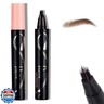 Eyebrow Pen, Waterproof Microblading Eyebrow Pencil for Women – Multi-Fork Precision Tip Creates Natural Hair-Like Strokes Brow Pencil, Angled Brow Brush Easy to Use and Long Lasting 02# Mocha