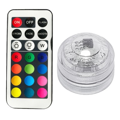 Mini Submersible Led Lights with Remote Small Underwater Led Tea Light Pool Pond