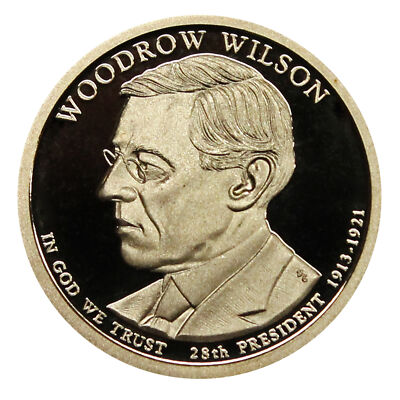 2013 -S Woodrow Wilson Presidential Proof Dollar Gem Deep Cameo US Coin